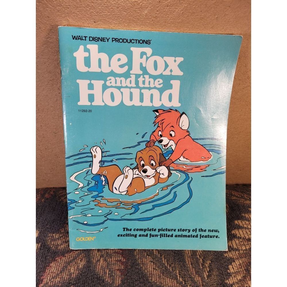 Vintage Golden Walt Disney The Fox and the Hound Book